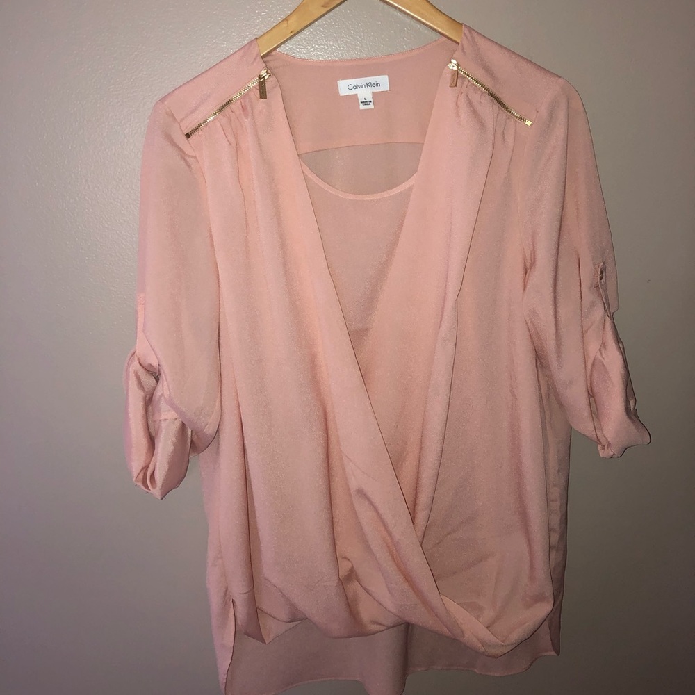 Pink Champagne Calvin Klein shirt